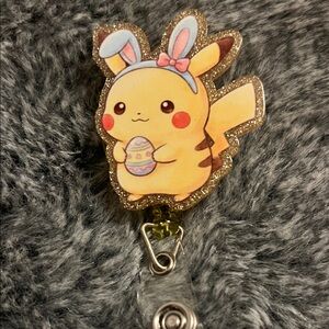Cute Pikachu Easter Badge Reel